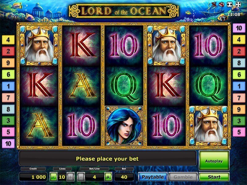 Lord of the ocean slot free play game